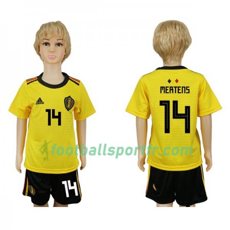 Tenue Belgique Mertens 14 Enfant Exterieur Coupe du monde 2018 Maillot de Foot